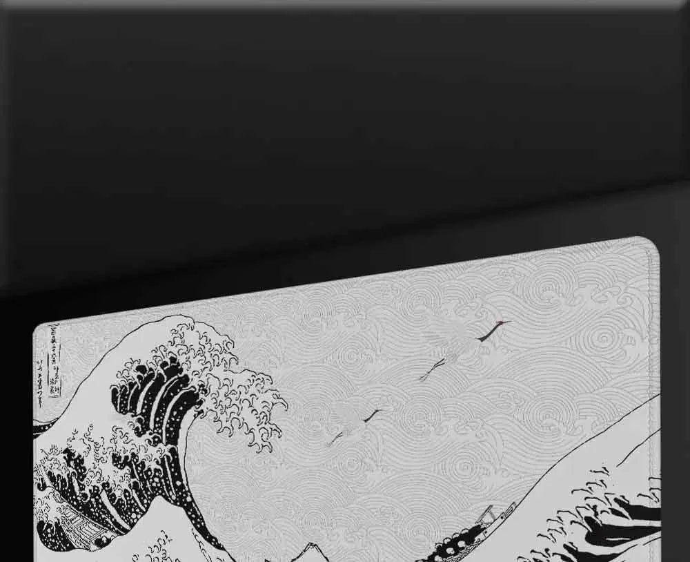 Mouse Pad Gaming Black And White Gray Art Aesthetics XL Large New Mousepad XXL MousePads Non-Slip Soft Computer Table Mat